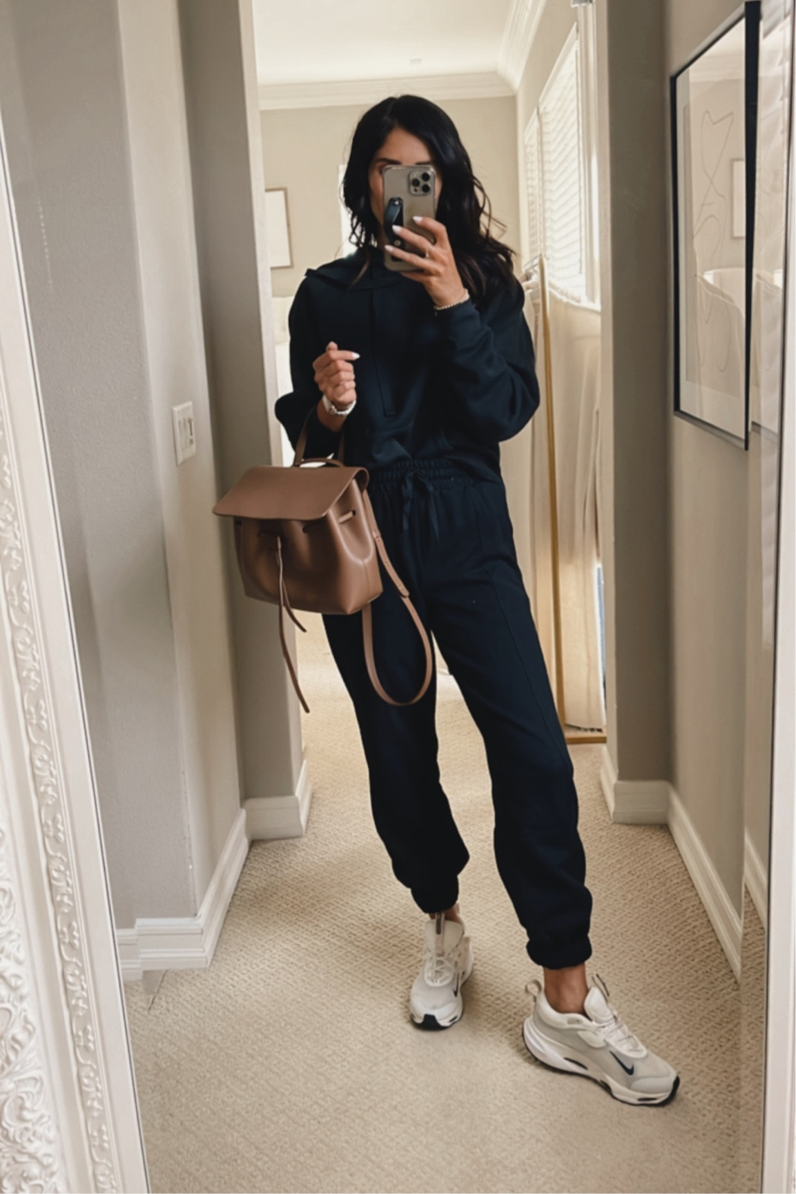 I’m just shy of 5’7 wearing the size XS sweater and joggers. Sneakers run true to size 
Athleisure style, sneakers, accessories, StylinByAylin 

#LTKSeasonal #LTKstyletip #LTKunder100