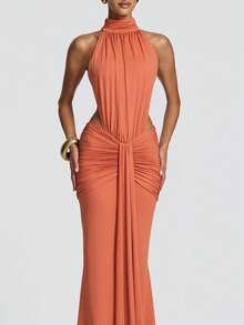 NEWElegant Backless Bodycon Long Maxi Summer Dress Women Sexy Sleeveless Party Club Wedding Dress... | SHEIN