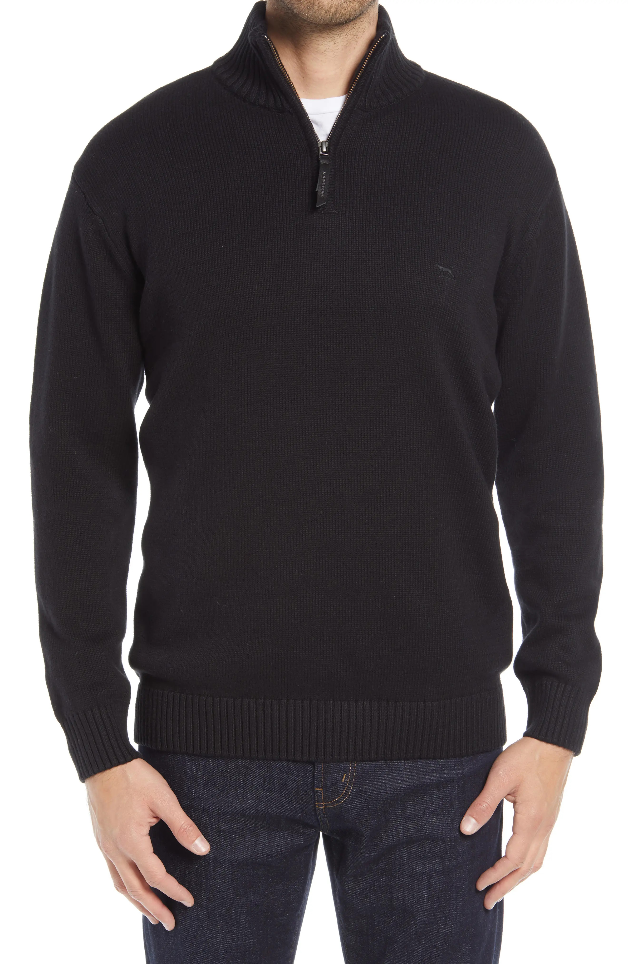Men's Rodd & Gunn Merrick Bay Sweater, Size Medium - Black | Nordstrom