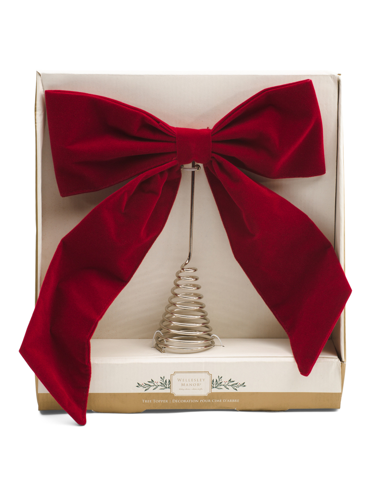 Velvet Bow Tree Topper | Marshalls