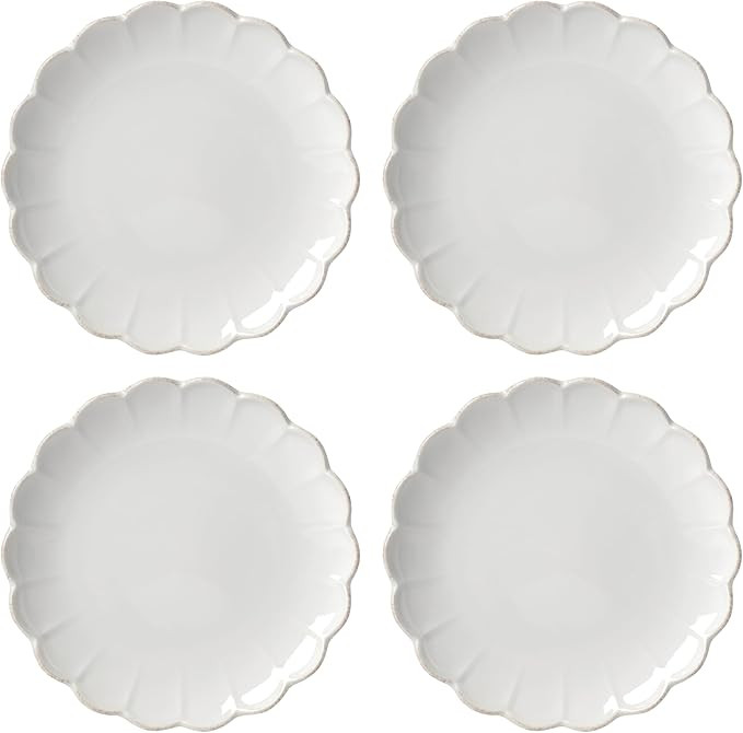 Lenox French Perle Scallop 4-Piece Accent Plate Set, 4.60 LB, White | Amazon (US)