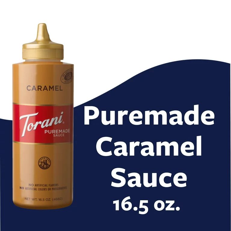 Torani Puremade Caramel Sauce, Authentic Coffeehouse Sauce and Dessert Topping, 16.5 oz | Walmart (US)