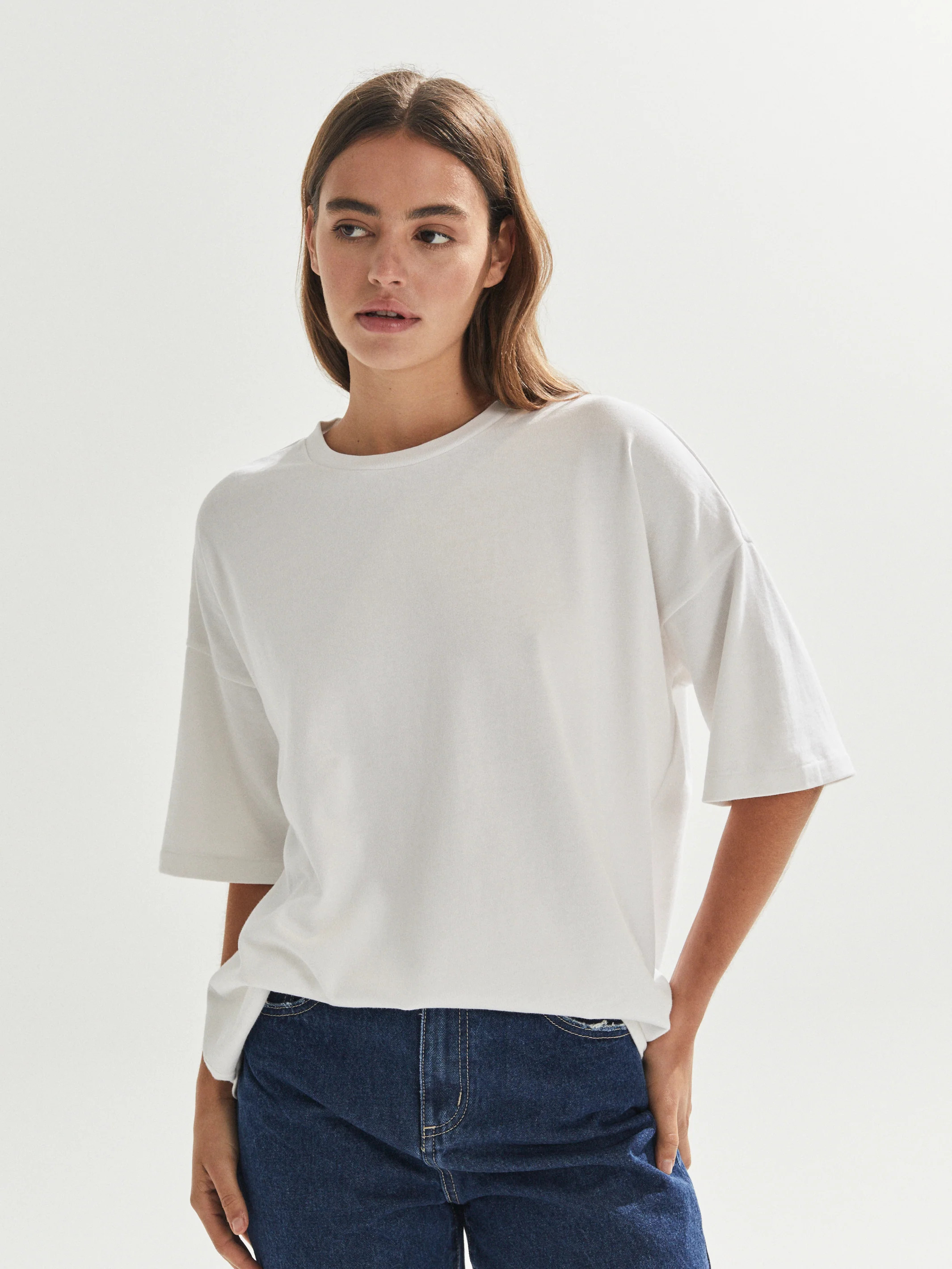 Lawson Oversized Tee White | One Mile