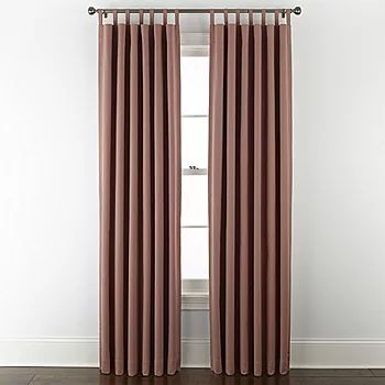 Linden Street Naturals 3-Ways To Hang 100% Blackout Rod Pocket Back Tab Single Curtain Panel | JCPenney