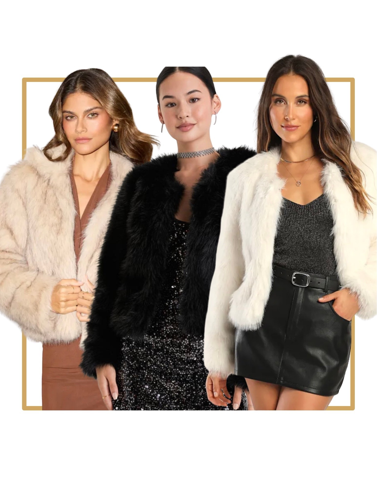 Faux fur warm cozy winter coat jacket. Beige faux fur jacket. Black faux fur coat. White faux fur coat.

#LTKFindsUnder100 #LTKFindsUnder50 #LTKHoliday