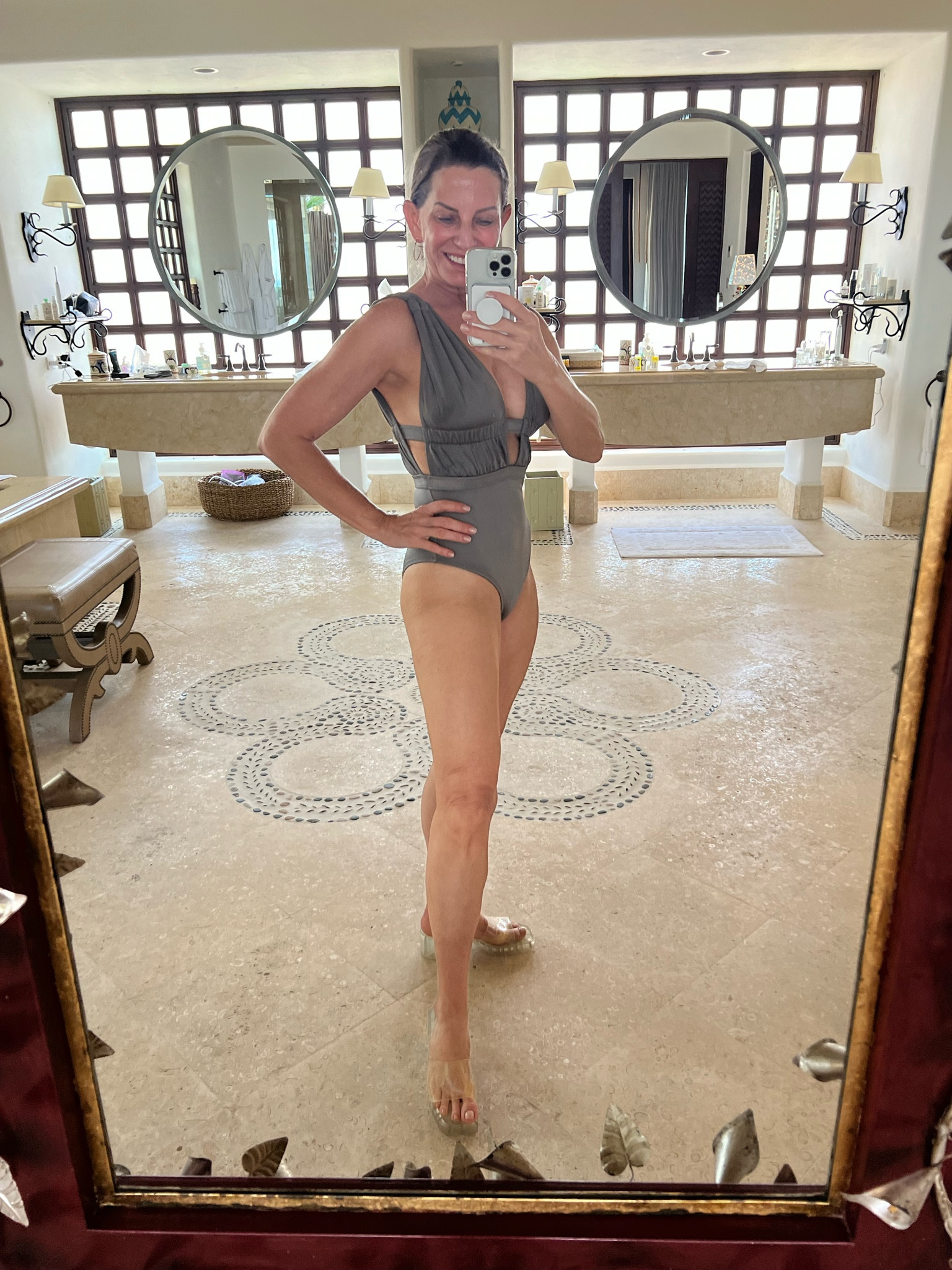 Love this one piece suit. So flattering and fabulous color. This shoe is the best pool shoe  

#LTKtravel #LTKshoecrush #LTKSeasonal