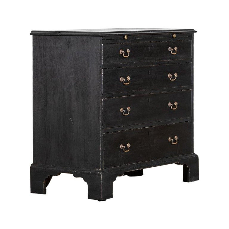 George III Ebonised Mahogany Graduated Writing Chest Drawers | 1stDibs