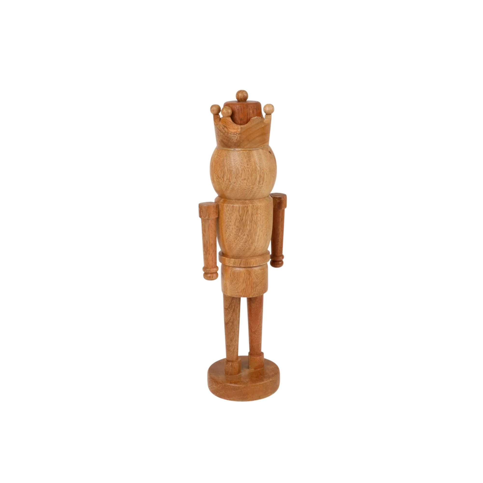 Wood Decorative Nutcracker, Natural Brown, 16", by Holiday Time | Walmart (US)