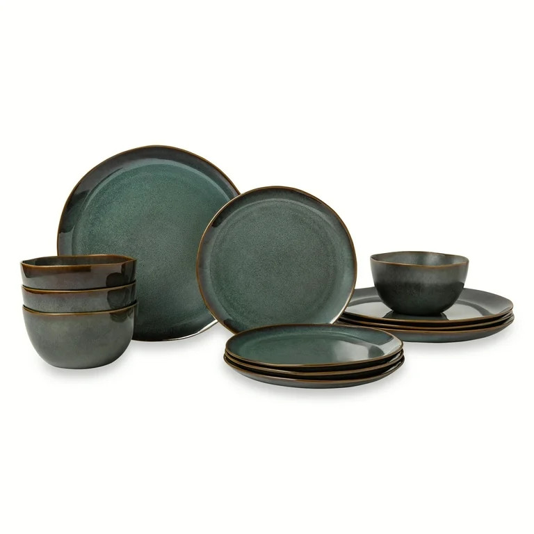 Yellowstone Dutton 12-Piece Reactive Ceramic Dinnerware Set - Walmart.com | Walmart (US)
