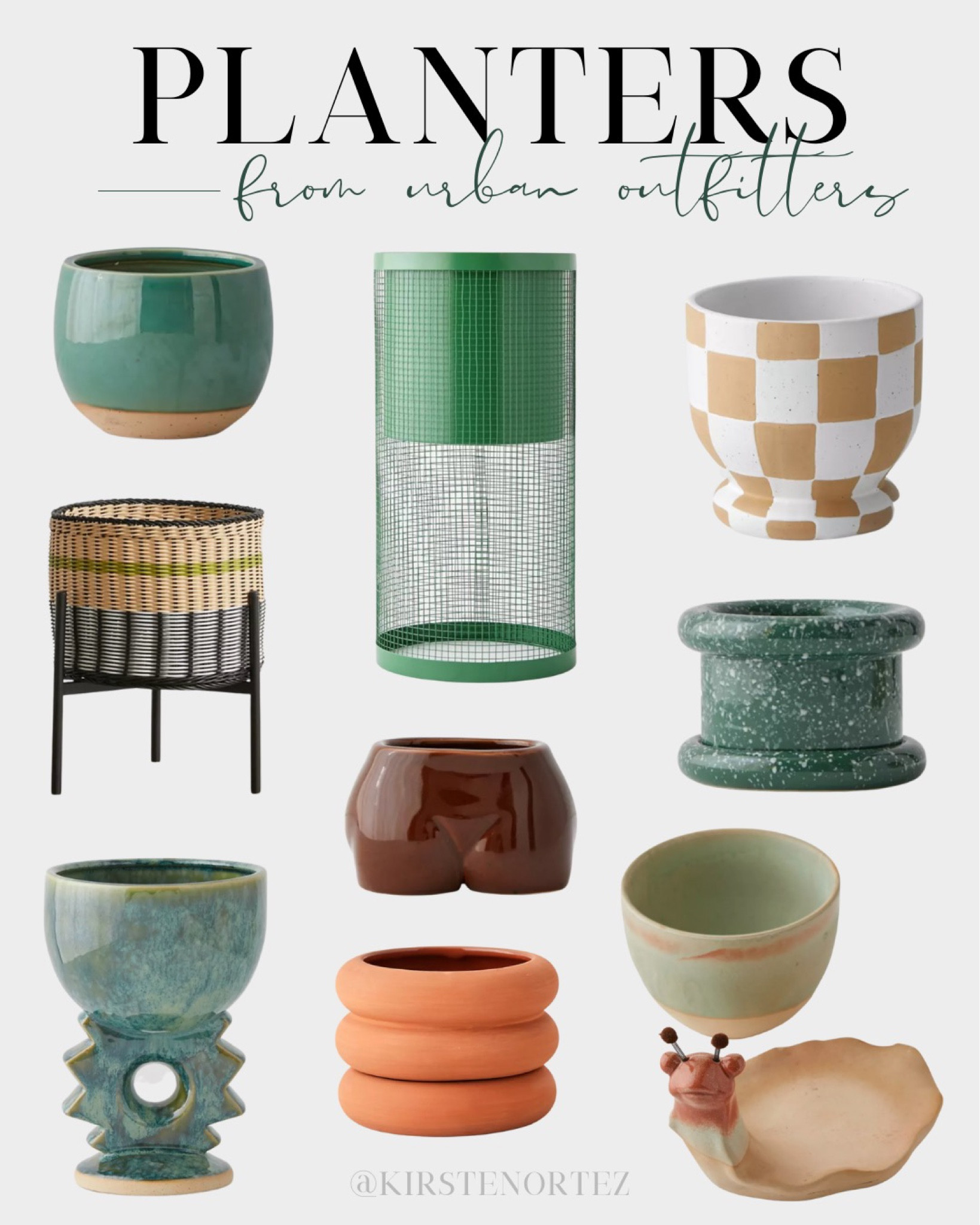 Planters, indoor planter, mesh planter, wicker planter, ceramic planter, cute planter, boho planter, snail planter, colorful planter

#LTKunder100 #LTKhome #LTKSeasonal