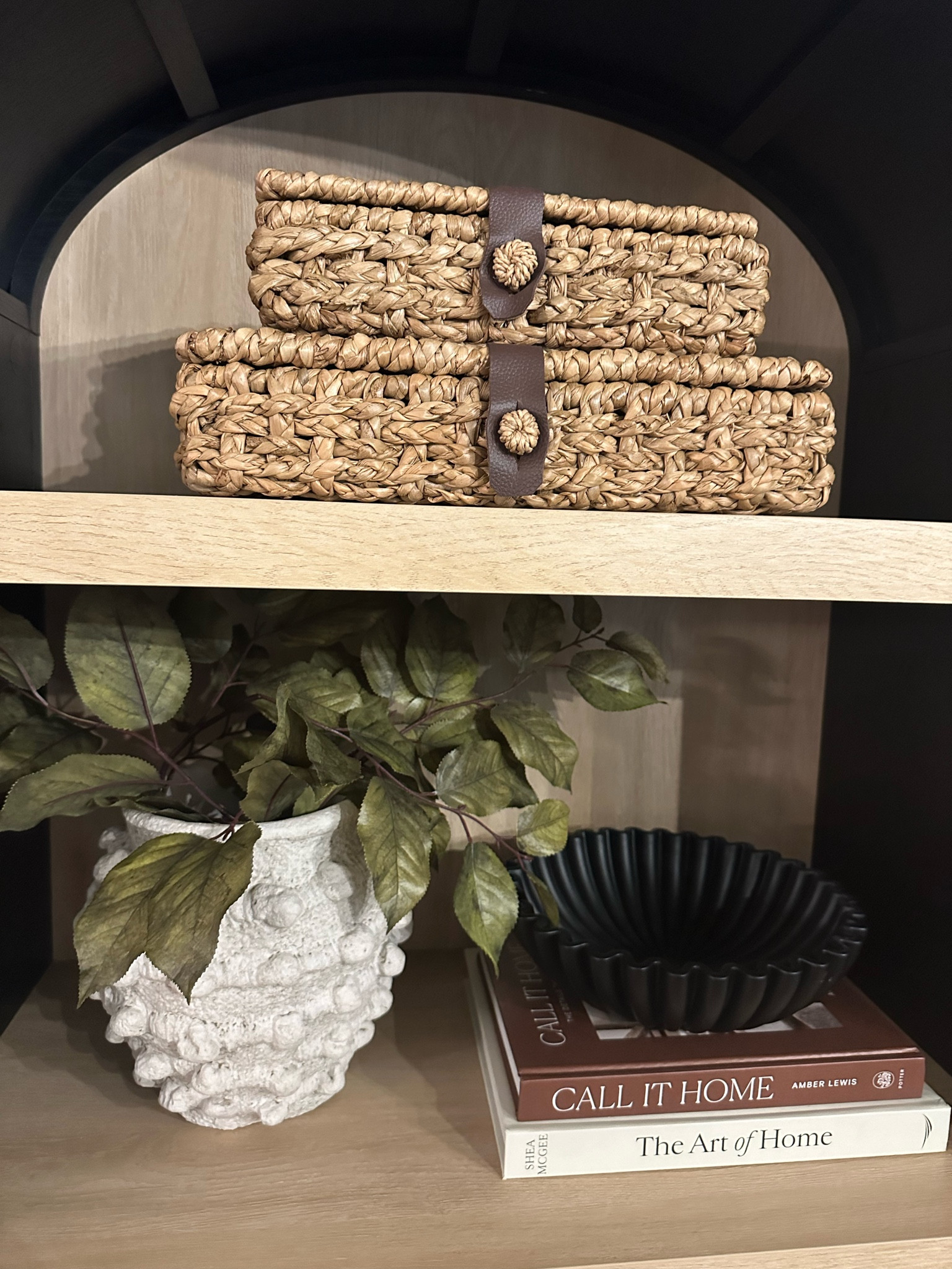 Amazon fall stems affordable with Corinne woven boxes and Minka Anthropologie vessel vase pot with Amazon fluted bowl 