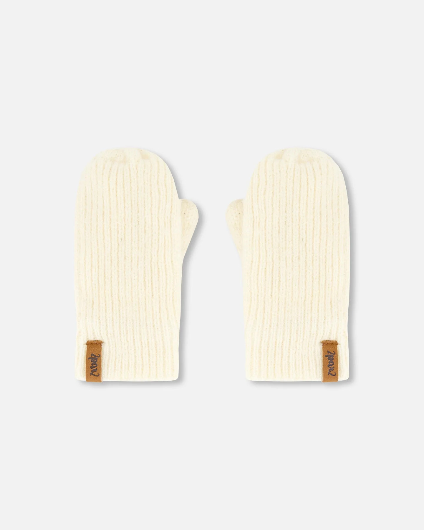 Knitted Mittens Off White | Shop Simon
