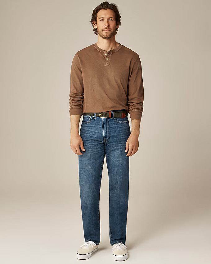 Vintage-wash cotton henley | J. Crew US