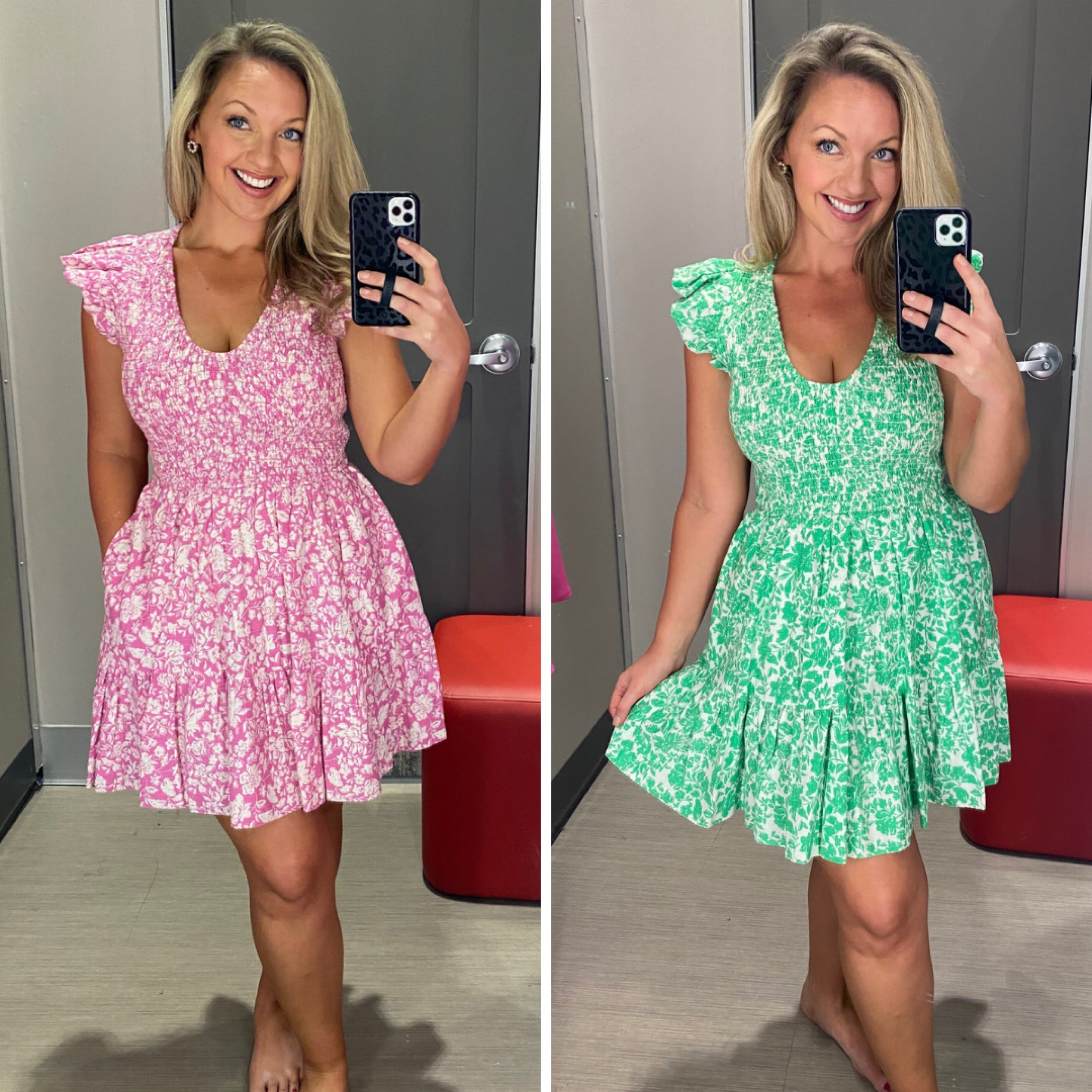 Pink or Green? Which is your favorite?
This Target dress is so fun and flattering! I am wearing a size Medium! This is the perfect spring dress for Easter or for Spring Break Vacation! 

#targetstyle #target 
Spring Break Dress Wedding Guest dress. Vacation outfit spring dress Target dress green dress for st. Patrick’s Day pink dress  

#LTKunder50 #LTKtravel #LTKSeasonal