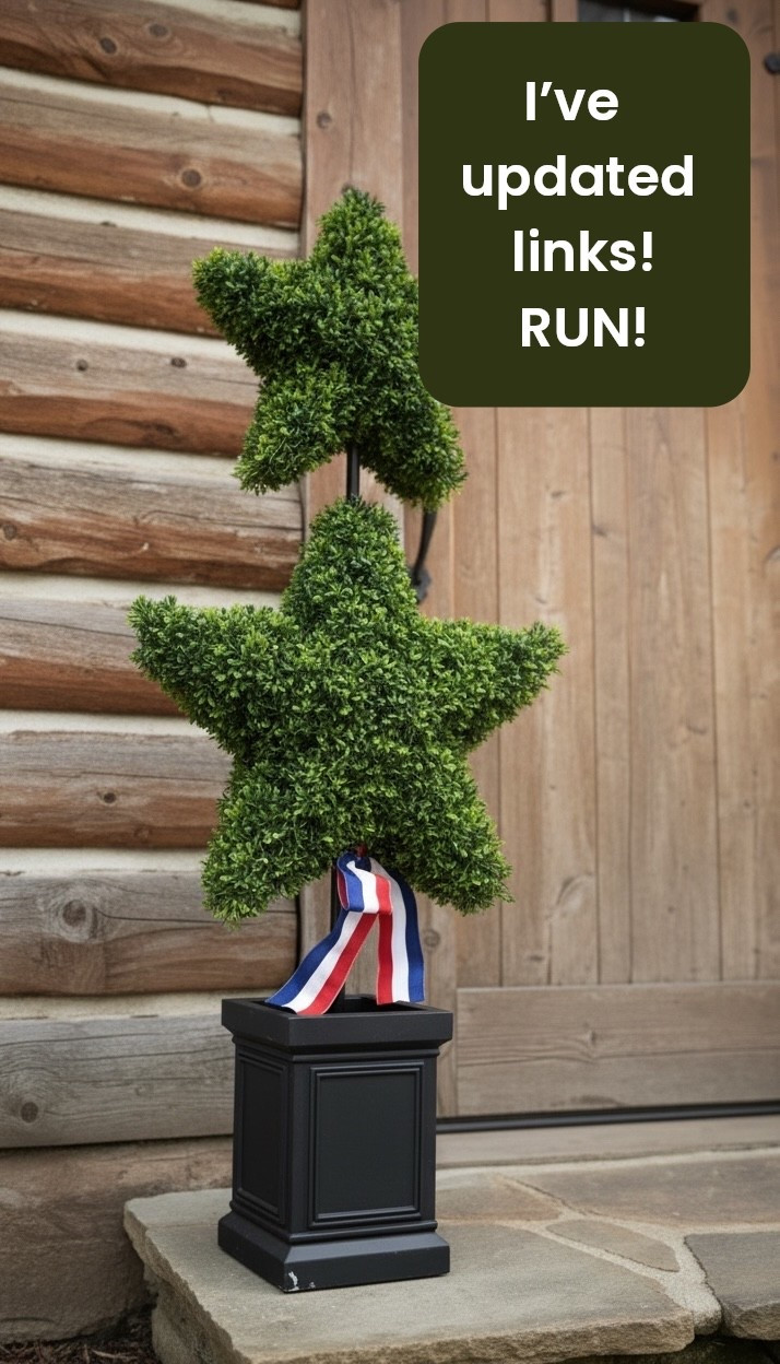 New vendors added!!!!
Star topiary, topiary, outside decor, patriotic decor, Memorial Day

#LTKHome #LTKSeasonal #LTKmomlife