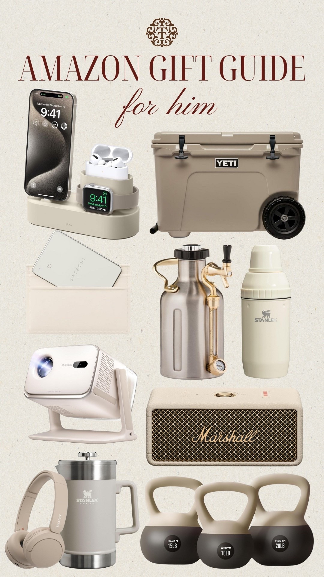 Amazon gift guide for him! We’re always trying to find the best gifts for that special man in your life. We are loving the charging station for his bedside table, Bluetooth wallet card, & Stanley shaker! We also think the Stanley French press is a great option if he is a coffee lover. 

#LTKHoliday #LTKFindsUnder100 #LTKGiftGuide