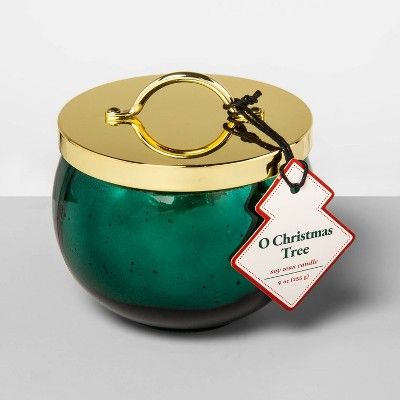 9oz Mercury Glass Ornament Jar Candle O Christmas Tree - Opalhouse™ | Target