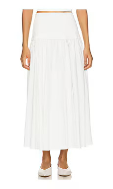 SIMKHAI Stella Maxi Skirt in White from Revolve.com | Revolve Clothing (Global)