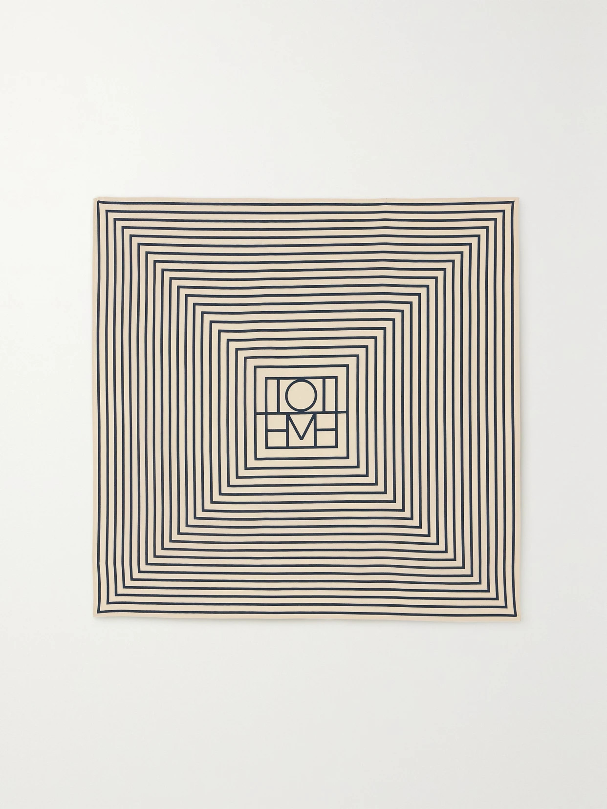 TOTEME - Striped Silk Crepe De Chine Scarf - Cream | NET-A-PORTER (US)