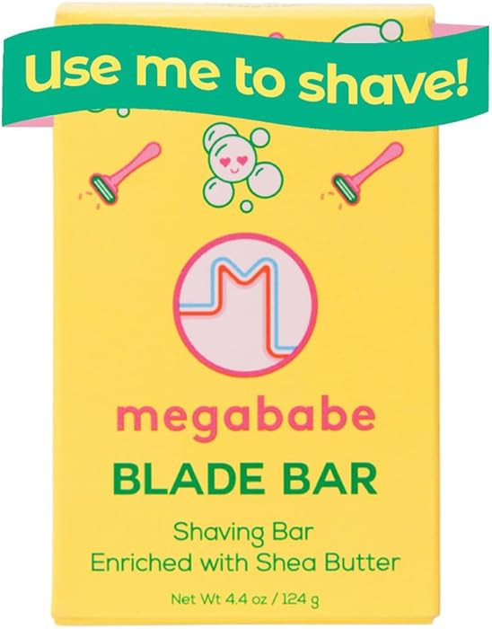 Megababe Blade Bar | Shaving Bar Enriched with Shea Butter | Hydrating for All Skin Types | 4.4 o... | Amazon (US)