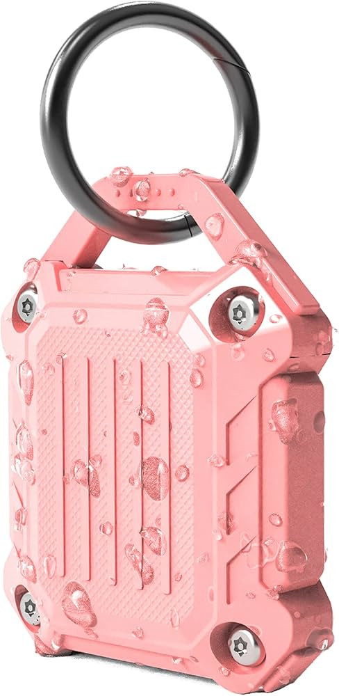 Dovick- Waterproof Airtag Keychain Holder Case,Screw Full Cover Compatible with Apple Air Tag Tra... | Amazon (US)
