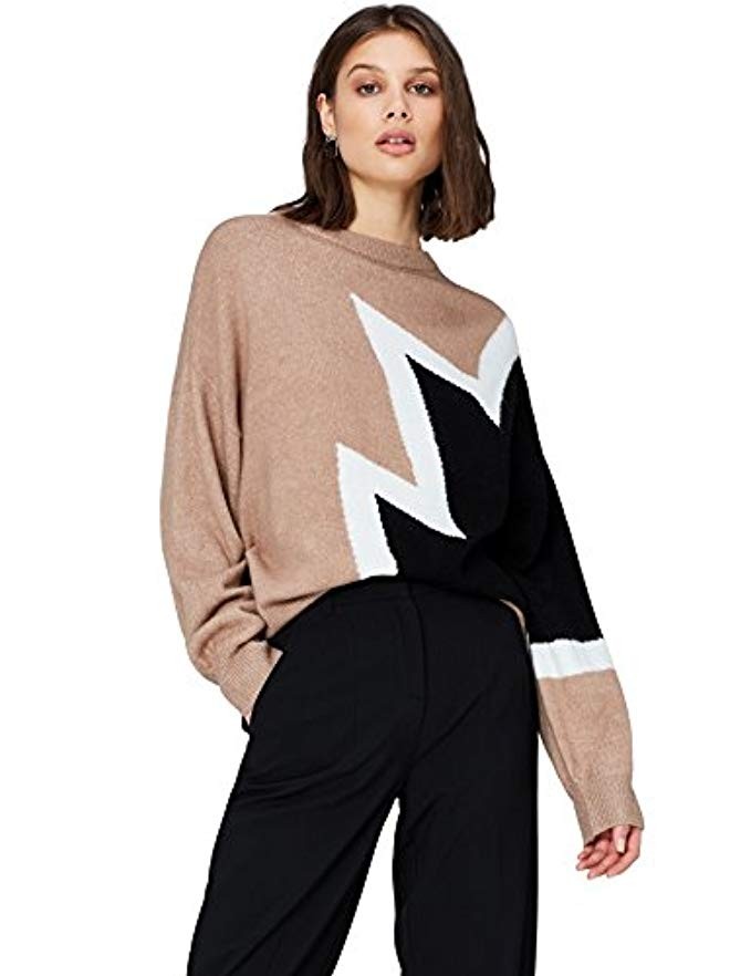 FIND Pull Ample en Zig-Zags Femme | Amazon (FR)