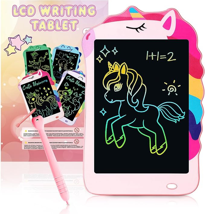 Unicorn Toys LCD Writing Tablet for Girls Kids, Colorful Toddler Toys Drawing Board, Educational ... | Amazon (US)