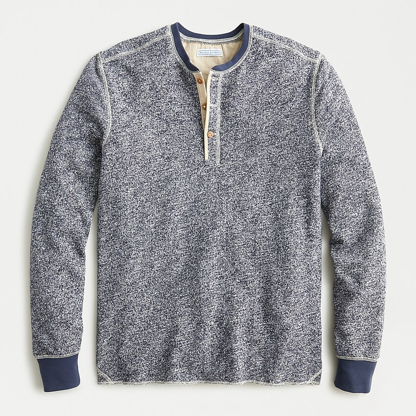 Wallace & Barnes marled french terry henley | J. Crew US