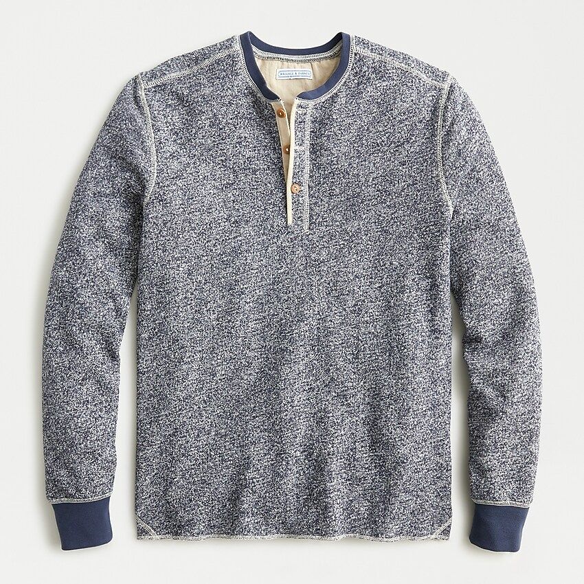 Wallace & Barnes marled french terry henley | J.Crew US