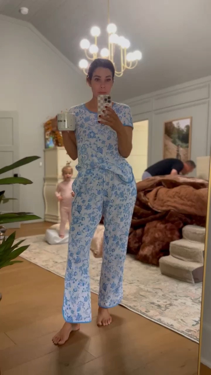 Favorite current pj’s from walmart!! Feels so high end and is a crazy good price! 😍🤭  Amelia’s pj’s are also on sale! 

walmart loungewear, walmart pj’s, walmart pj essentials, walmart luxury pajama set, affordable pajama set. 

#LTKSeasonal #LTKStyleTip #LTKVideo