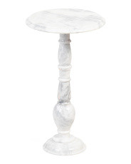 14x24 Solid Marble Shaped Base Table | Marshalls