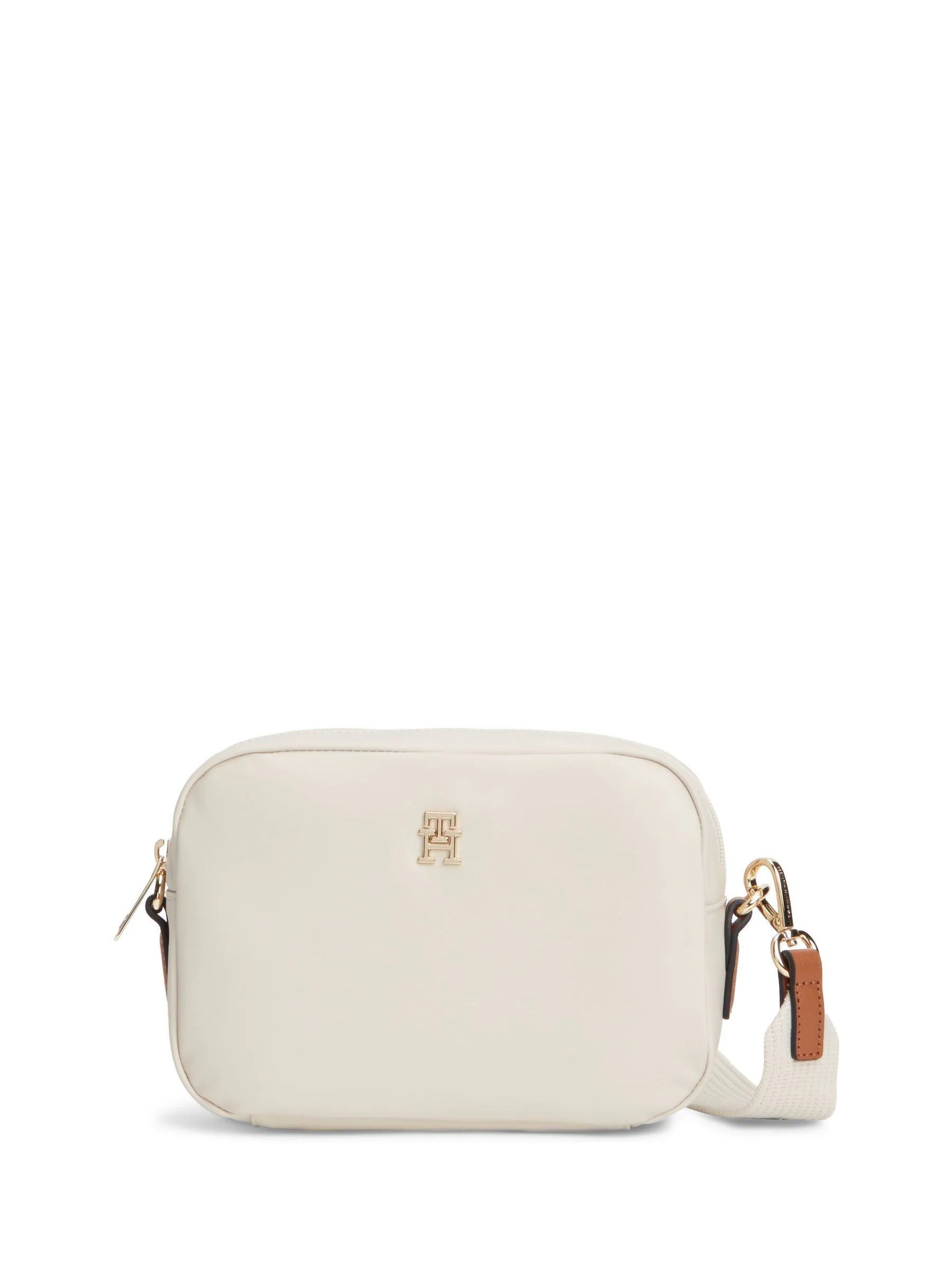 Tommy Hilfiger Tommy Hilfiger Cream TH Monogram Crossbody Camera Bag | Next US