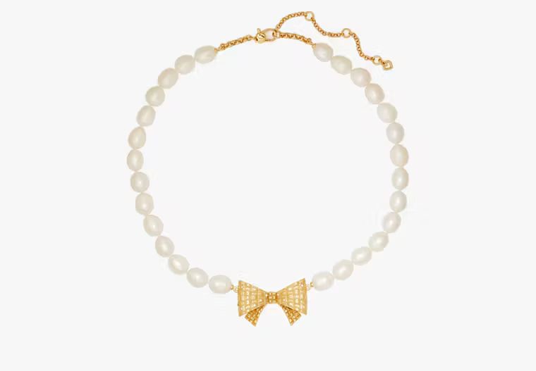 Wrapped In A Bow Pearl Necklace | Kate Spade (US)