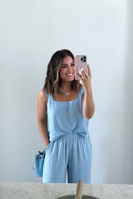 Wearing a small in this linen set! So comfy  + lots of colors! Amazon find, beach, pool // 

#LTKfindsunder50 #LTKstyletip