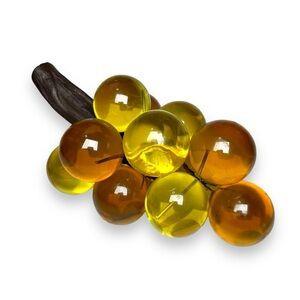 Vintage Acrylic Lucite Grapes Large Amber Yellow Cluster Mid-Century MCM | Poshmark