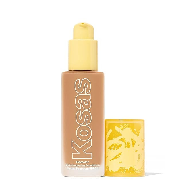 Kosas Revealer Liquid Foundation SPF 25 – Medium Buildable Coverage, Hydrating Natural Glow Fin... | Amazon (US)