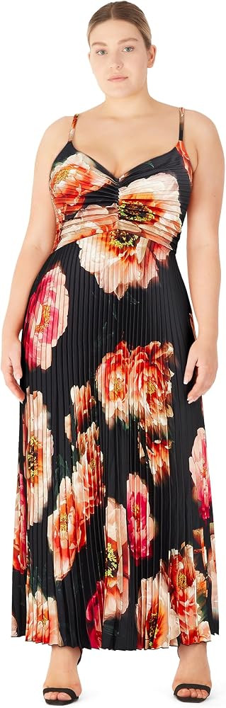 City Chic Women's Plus Size Cocktail Dress - Nova Print Maxi | Amazon (US)