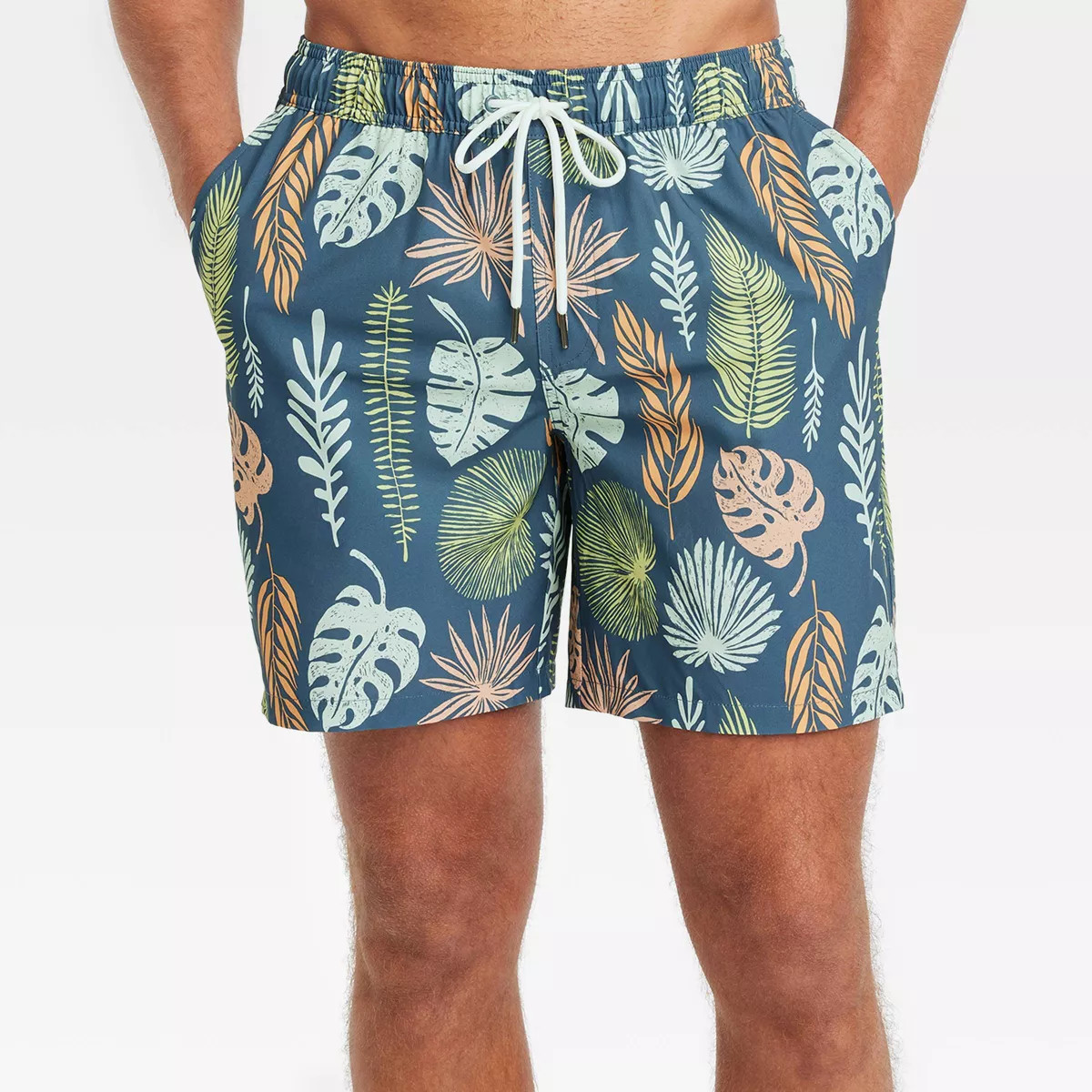 Men's 7" Swim Shorts with Boxer Brief Liner - Goodfellow & Co™ | Target