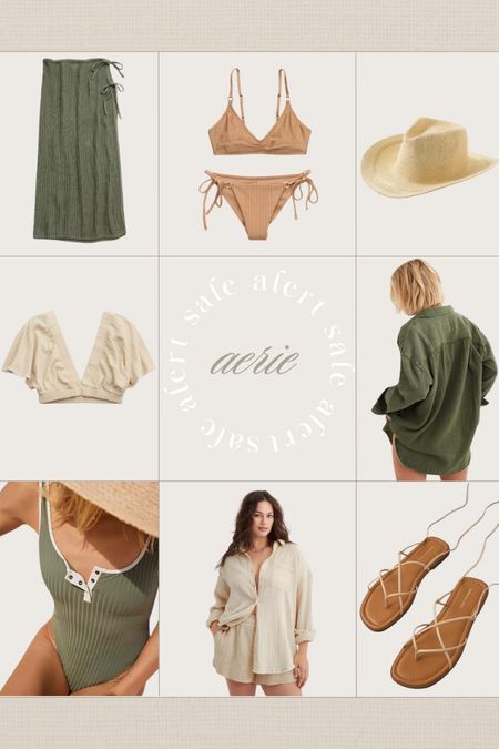 Aerie sale alert ✨
Save up to 30% off! 

#swimsuit #swimwear #aerie #linenset #coverup #cowboycoastal #sunhat #beachhat #sandals #bikini #onepiece #resortwear #vacation #vacay 

#LTKsalealert #LTKstyletip #LTKfindsunder50