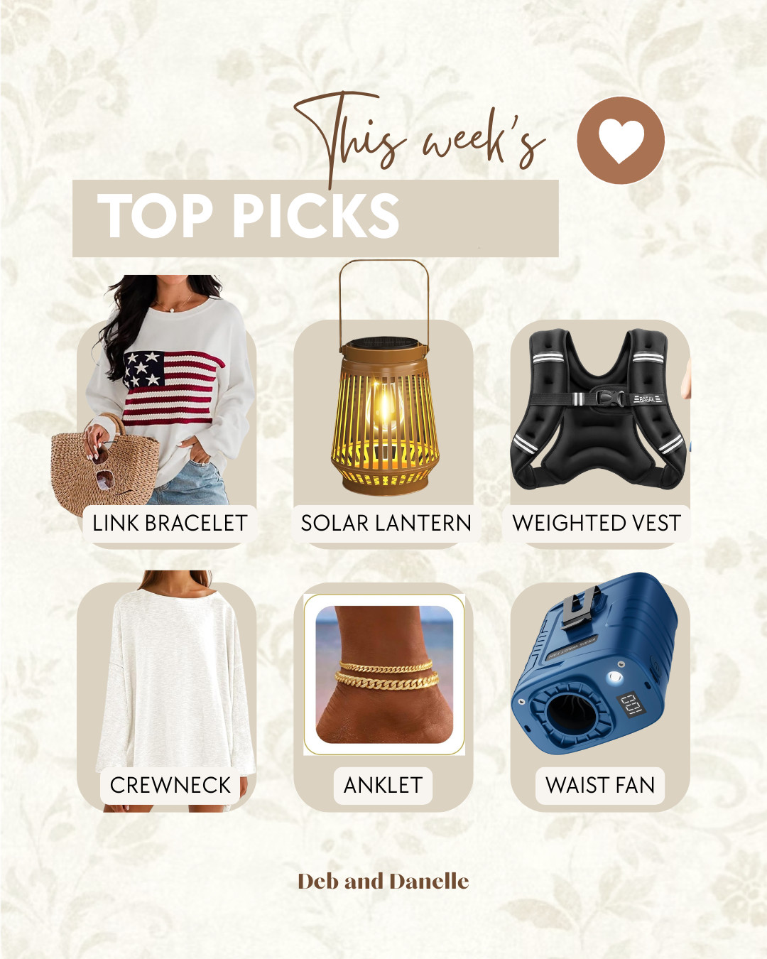 There were our most-loved items of the week from Amazon, including a solar outdoor lantern, a weighted vest, and fashion finds.  

 #LTKSeasonal #LTKHome #LTKMidsize