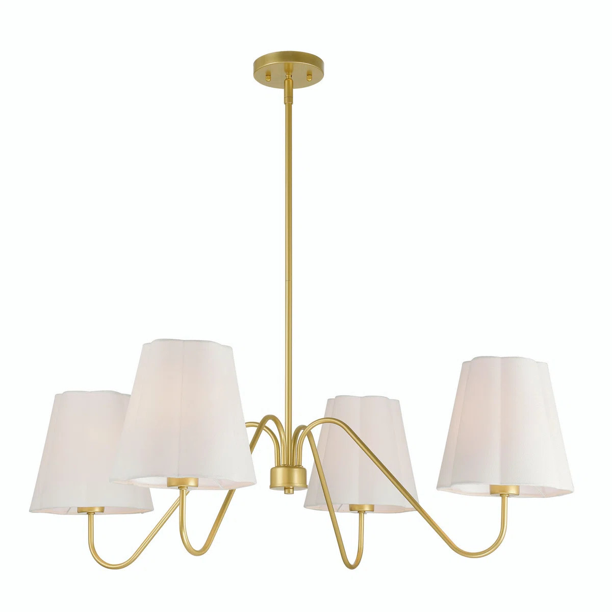 Genlut 4 - Light Dimmable Gold Chandelier Classic / Traditional Chandelier | Wayfair North America