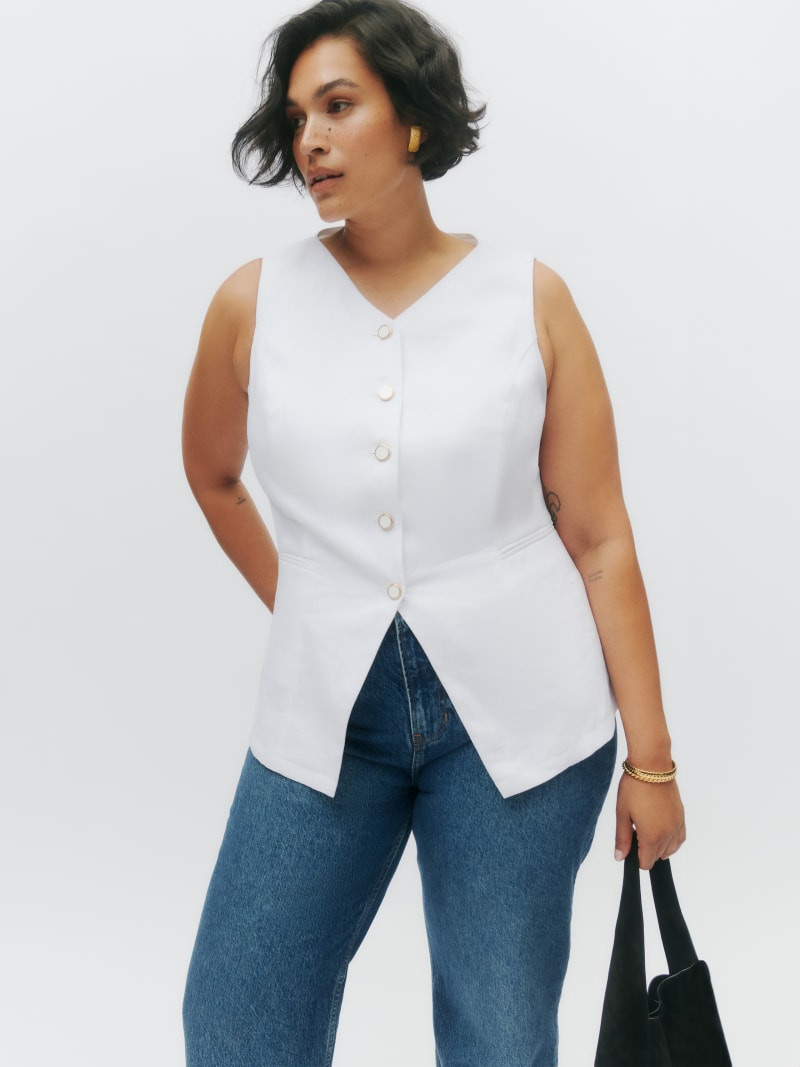 Aspen Linen Top Es | Reformation (Global)