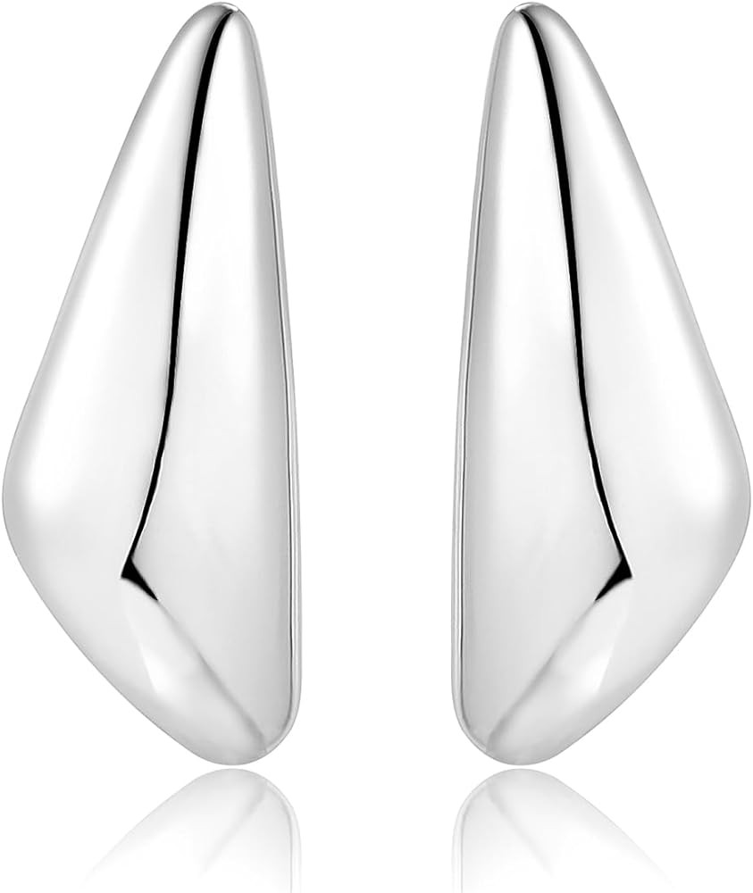 Chunky Gold Dangle Earrings For Women Gold Plated Statement Earrings Large Minimalist Geometric L... | Amazon (US)