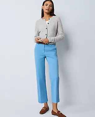 Weekend Collection Belted Ankle Pant | Ann Taylor