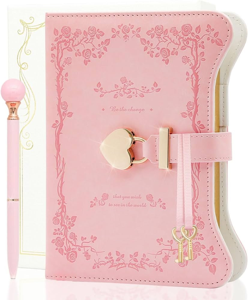 hi! SCI Diary with Lock and Keys for Girls & Women, 360 Pages Journal with Lock for Girls Gift Id... | Amazon (US)