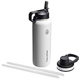 Thermoflask Double Stainless Steel Insulated Water Bottle, 40 oz, White | Amazon (US)