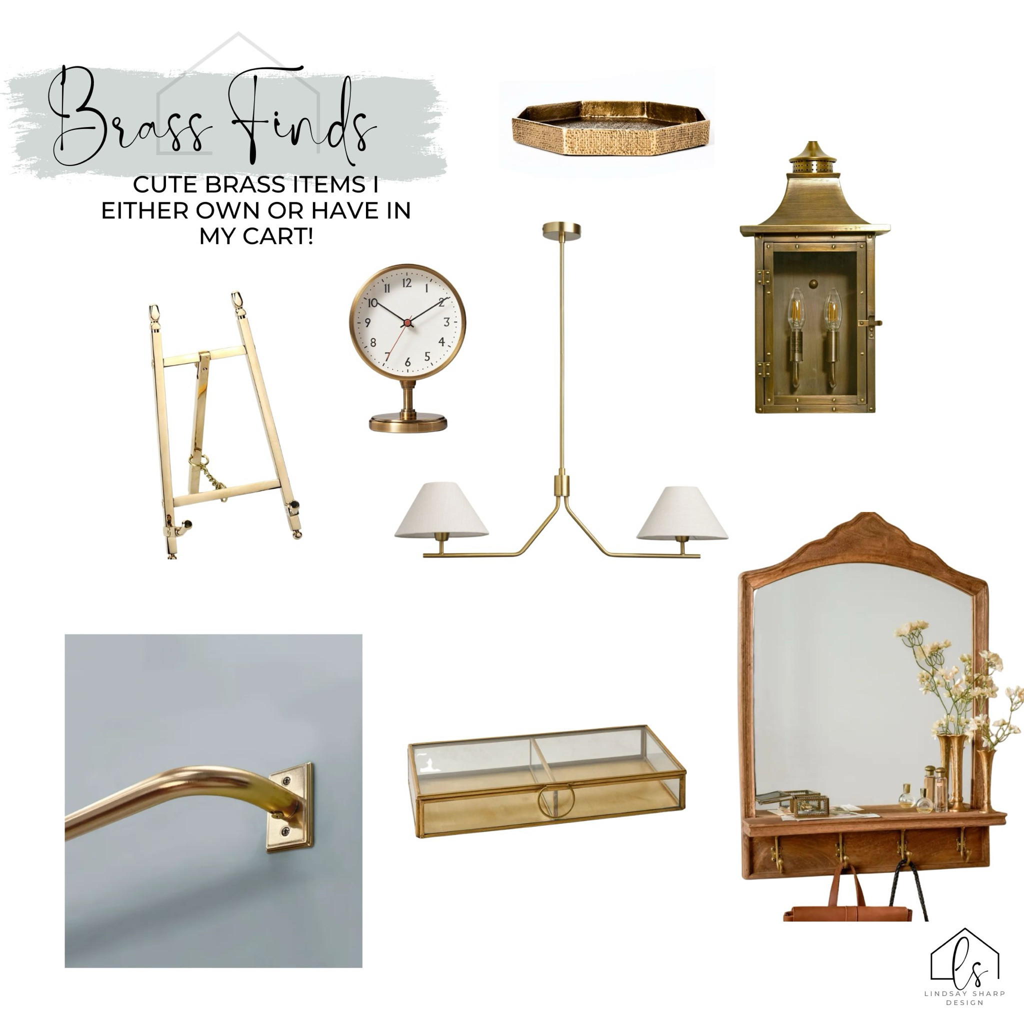 Cute brass items I either already own or have in my cart! #brass #brassdecor #brasslighting 

#LTKHome