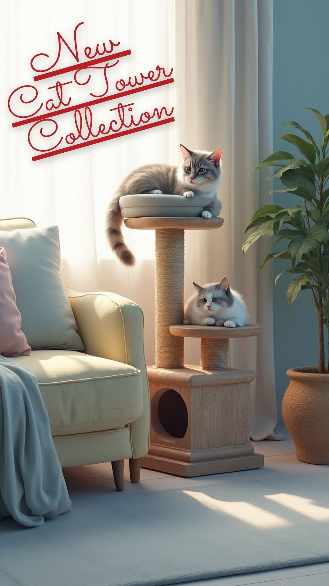 New Cat Tower Collection - Modern Cat Furniture for Your Feline Friends

Discover our latest cat tower collection featuring multi-level perches, cozy hideaways, and scratch posts that cats absolutely love. These stylish cat trees blend seamlessly with your home decor while giving your kitties the perfect spots to climb, lounge, and play. Natural wood tones and neutral colors complement any interior design style. Perfect for multi-cat households! Give your furry friends their own special sanctuary with durable, quality-made cat furniture. Shop our new collection now!

cat tower, cat furniture, cat tree, modern cat tower, cat perch, cat climbing tower, pet furniture, cat supplies, multi level cat tower, cat scratching post, cat condo, stylish cat furniture, cat hideaway, cat toys, pet decor, home with cats, cat lover gifts, indoor cat furniture, cat accessories, pet supplies, cat care, cat home, feline furniture, cat playground, pet essentials 

 #LTKHome #LTKFindsUnder100