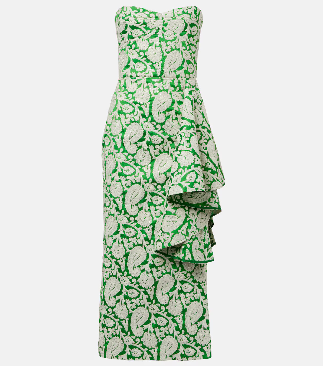 Draped paisley midi dress | Mytheresa (US/CA)