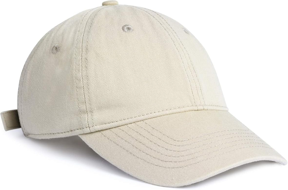 FURTALK Toddler Baseball Hat Kids Boys Girls Adjustable Washed Cotton Baseball Cap with Ponytail | Amazon (US)